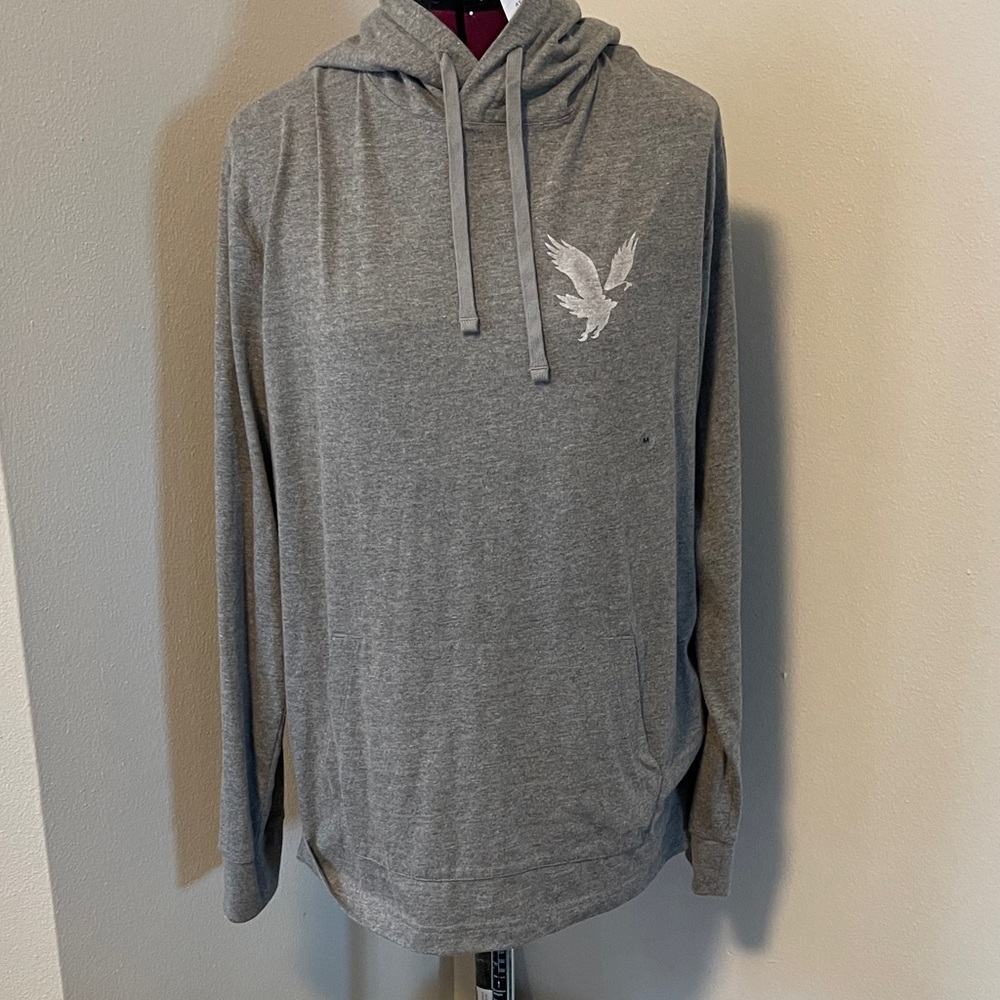 American Eagle Outfitters Gray Hoodie with Eagle Logo